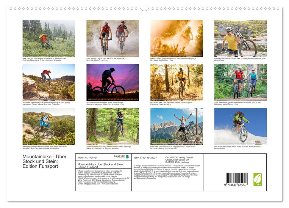 Mountainbike - Über Stock und Stein: Edition Funsport (CALVENDO Premium Wandkalender 2025)