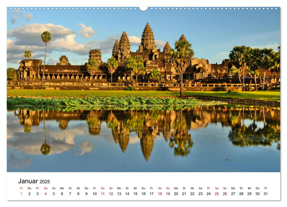 Angkor & Umgebung – Eindrucksvolle Fotos aus dem Reich der Khmer (CALVENDO Premium Wandkalender 2025)