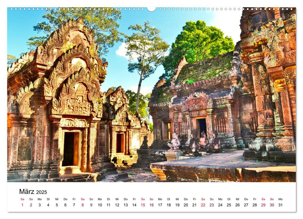 Angkor & Umgebung – Eindrucksvolle Fotos aus dem Reich der Khmer (CALVENDO Premium Wandkalender 2025)