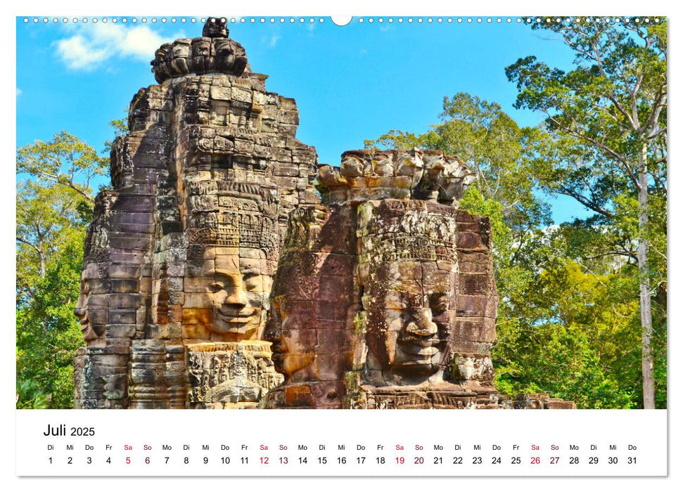 Angkor & Umgebung – Eindrucksvolle Fotos aus dem Reich der Khmer (CALVENDO Premium Wandkalender 2025)