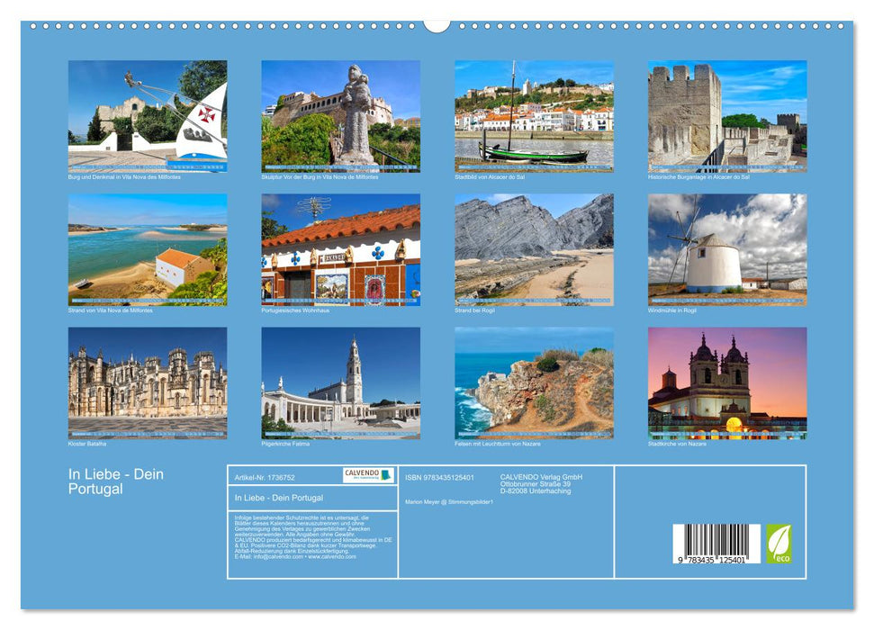 In Liebe - Dein Portugal (CALVENDO Premium Wandkalender 2025)