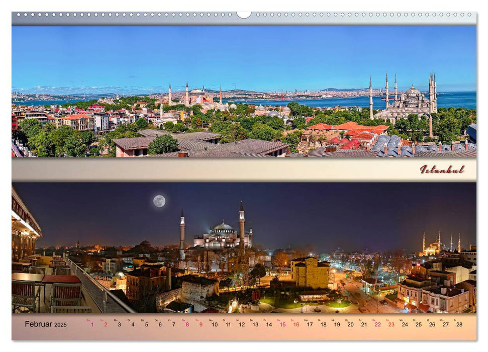 Europäische Metropolen - Panoramen (CALVENDO Premium Wandkalender 2025)