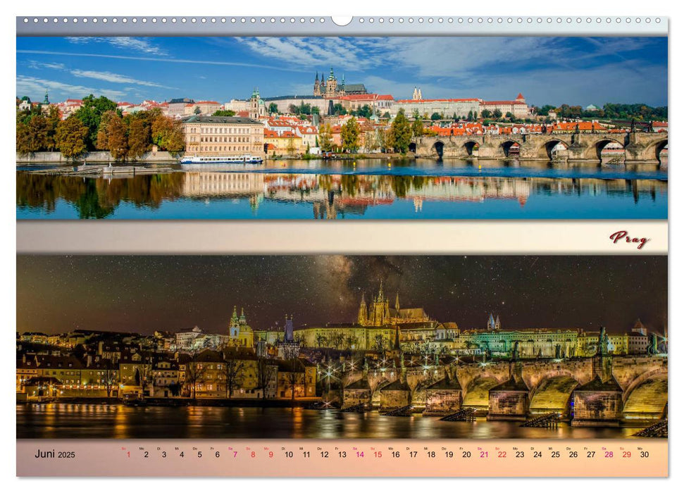 Europäische Metropolen - Panoramen (CALVENDO Premium Wandkalender 2025)