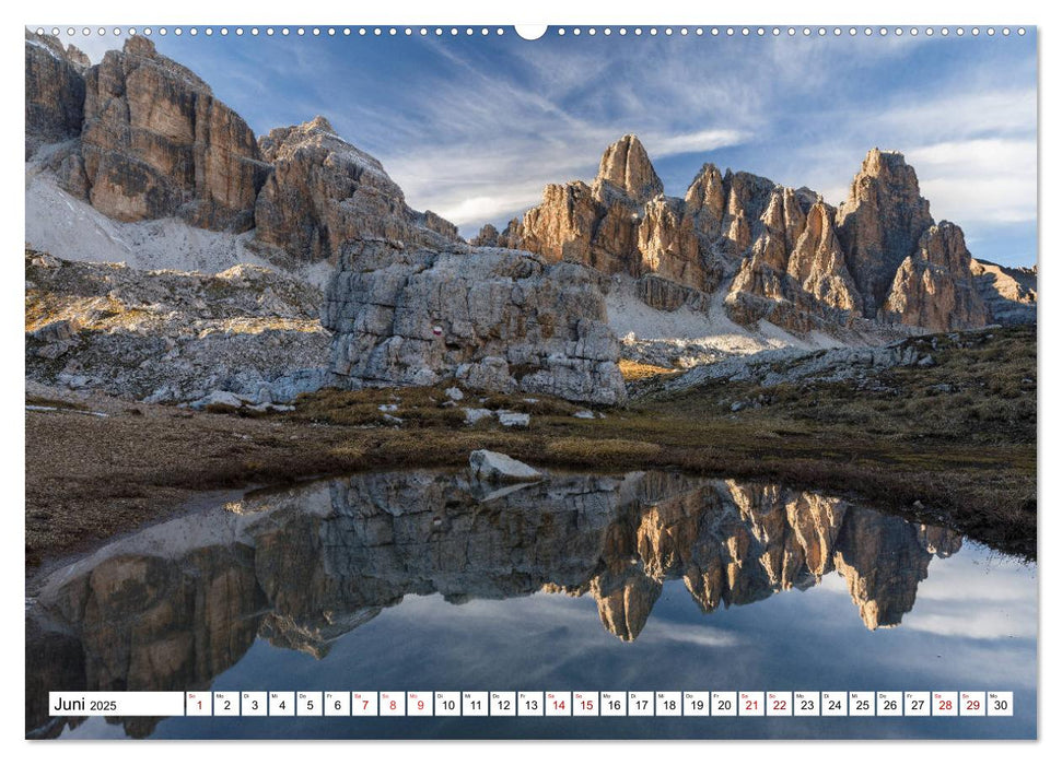 Alpen gespiegelt (CALVENDO Premium Wandkalender 2025)