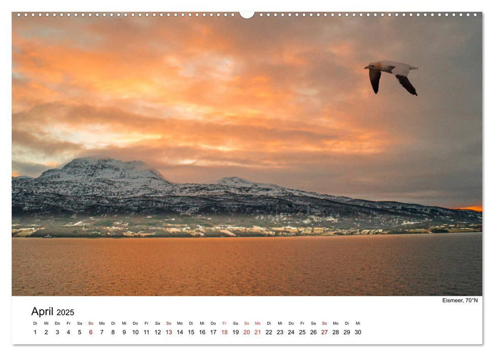 Zwischen Trondheim und Spitzbergen (CALVENDO Wandkalender 2025)