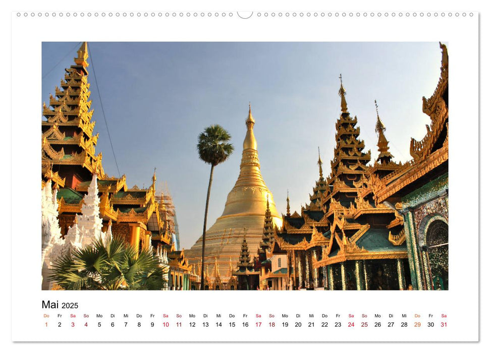 Mystisches Myanmar (CALVENDO Premium Wandkalender 2025)