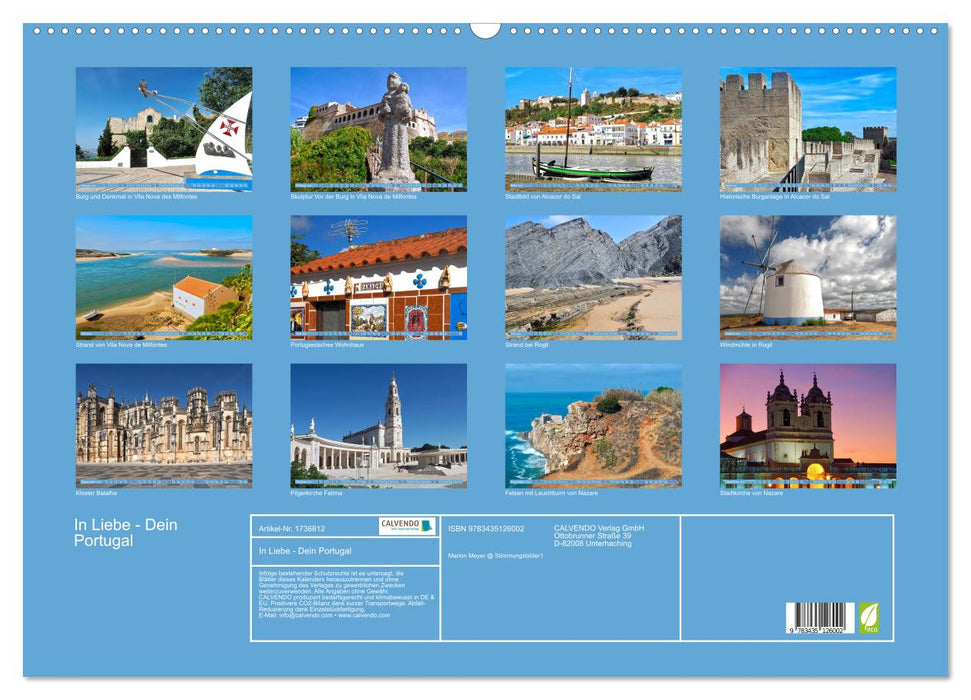 In Liebe - Dein Portugal (CALVENDO Wandkalender 2025)