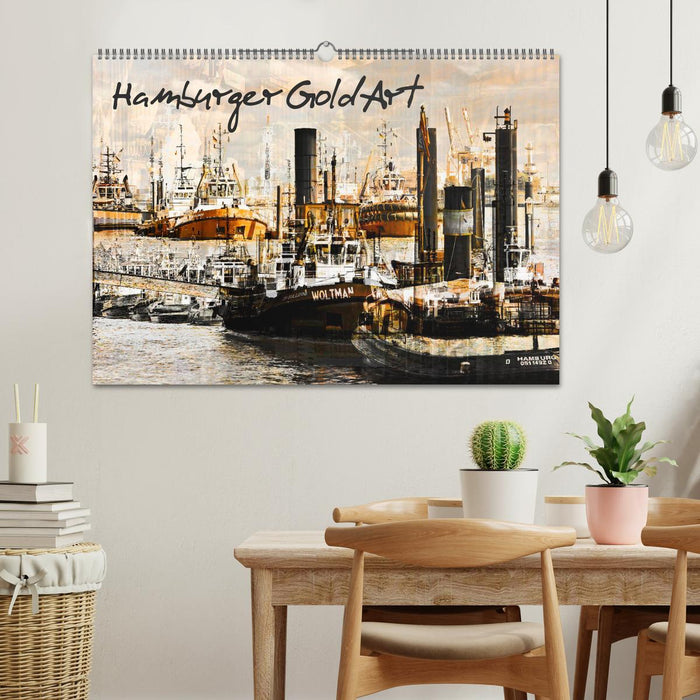 Hamburger GoldArt (CALVENDO Wandkalender 2025)