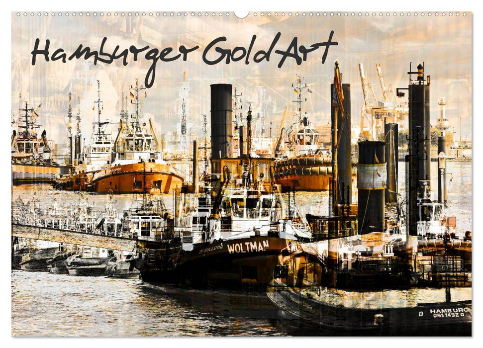 Hamburger GoldArt (CALVENDO Wandkalender 2025)