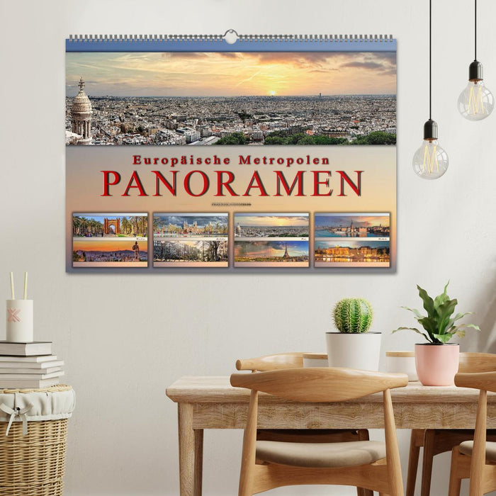 Europäische Metropolen - Panoramen (CALVENDO Wandkalender 2025)