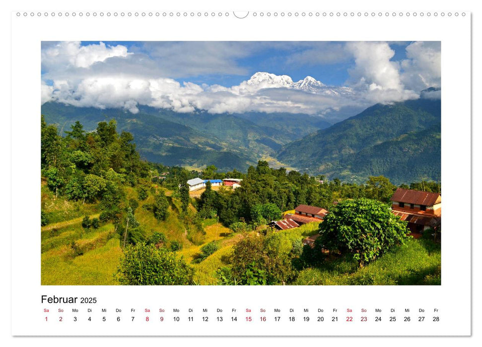 Nepal - Wanderparadies zwischen Annapurna & Everest (CALVENDO Premium Wandkalender 2025)