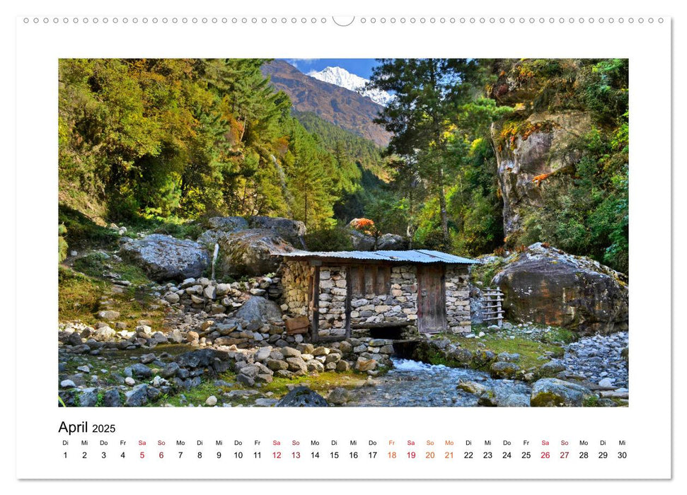 Nepal - Wanderparadies zwischen Annapurna & Everest (CALVENDO Premium Wandkalender 2025)