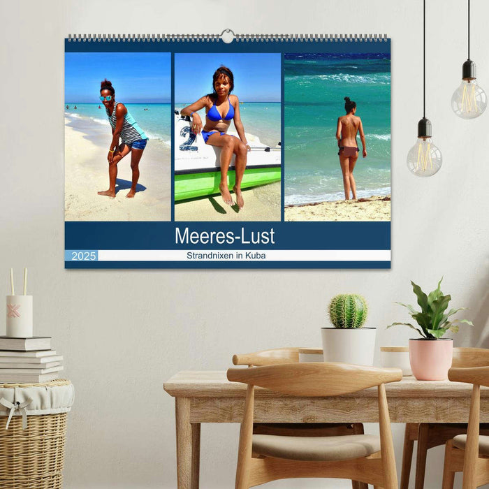 Meeres-Lust - Strandnixen in Kuba (CALVENDO Wandkalender 2025)