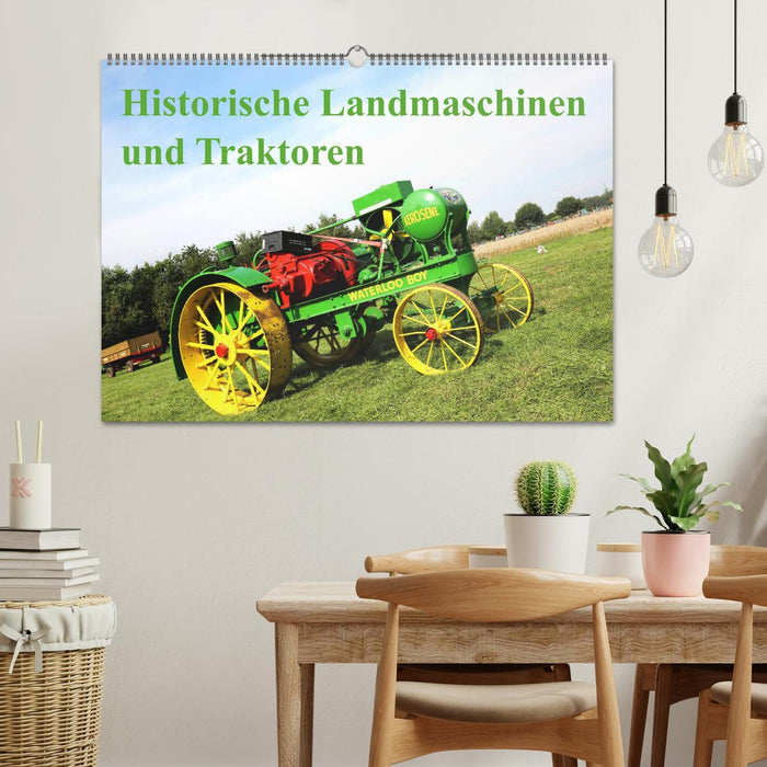 Historische Landmaschinen und Traktoren (CALVENDO Wandkalender 2025)