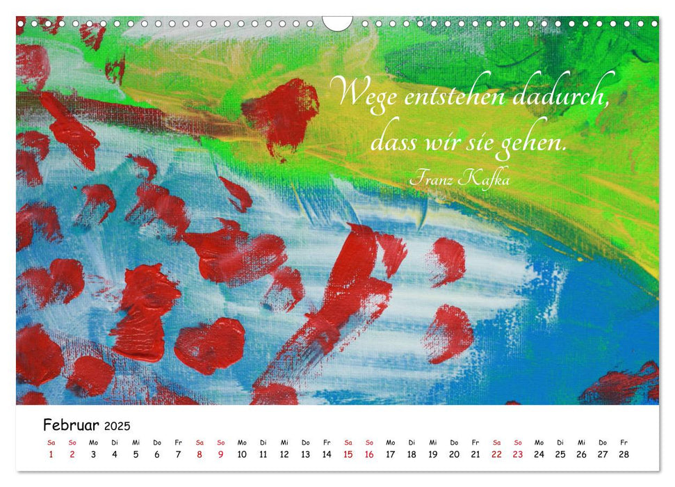 BEGEGNUNG DER FARBEN (CALVENDO Wandkalender 2025)