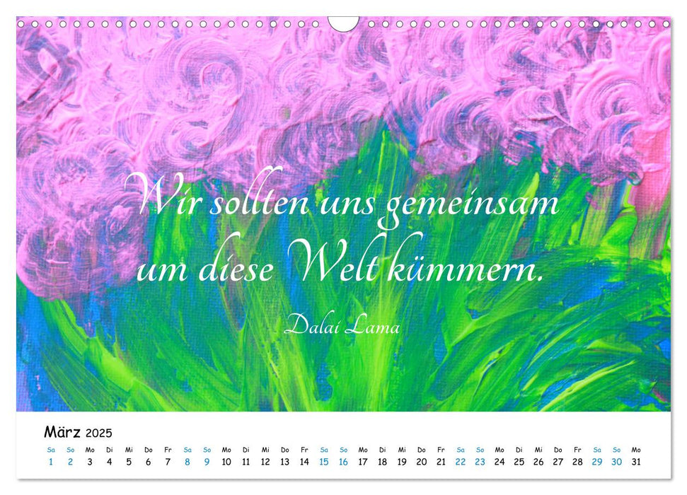 BEGEGNUNG DER FARBEN (CALVENDO Wandkalender 2025)