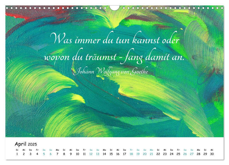 BEGEGNUNG DER FARBEN (CALVENDO Wandkalender 2025)