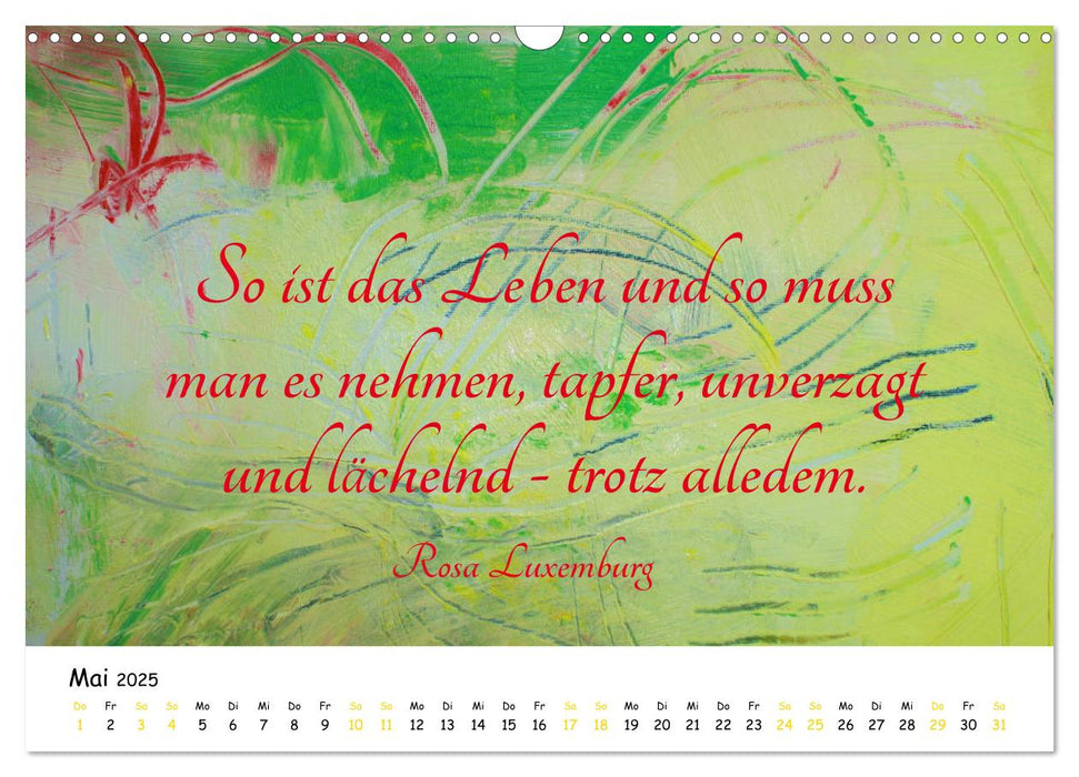 BEGEGNUNG DER FARBEN (CALVENDO Wandkalender 2025)