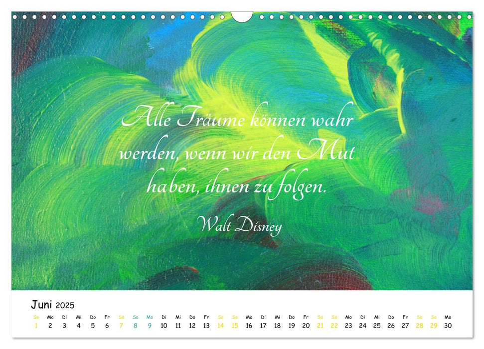 BEGEGNUNG DER FARBEN (CALVENDO Wandkalender 2025)