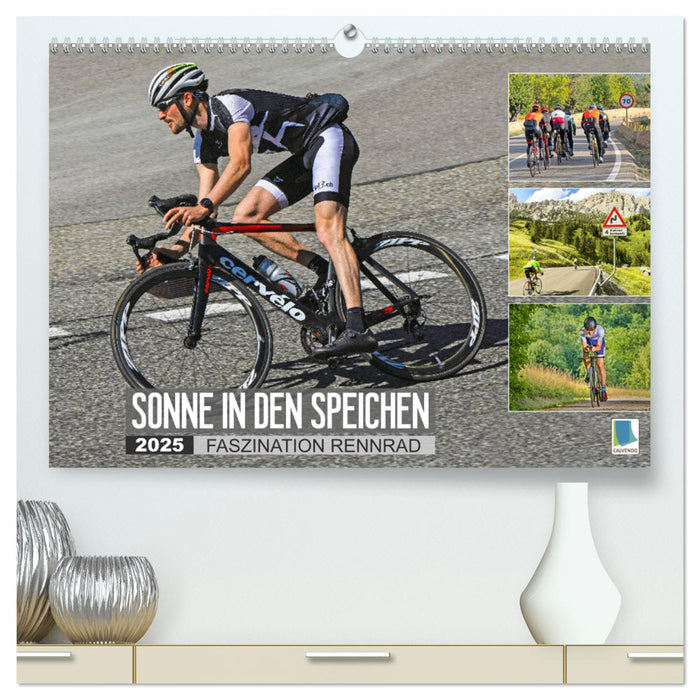 Sonne in den Speichen - Faszination Rennrad (CALVENDO Premium Wandkalender 2025)