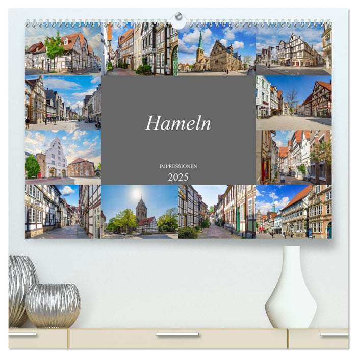 Hameln Stadtansichten (CALVENDO Premium Wandkalender 2025)