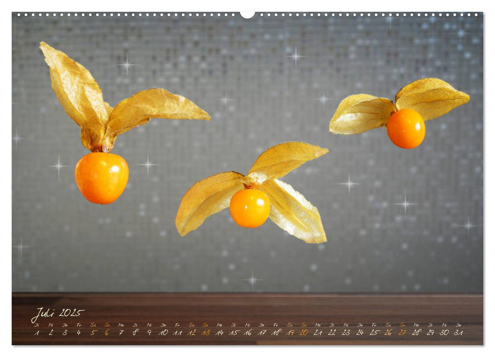 Flying Fruits - Schwebende Früchte (CALVENDO Premium Wandkalender 2025)