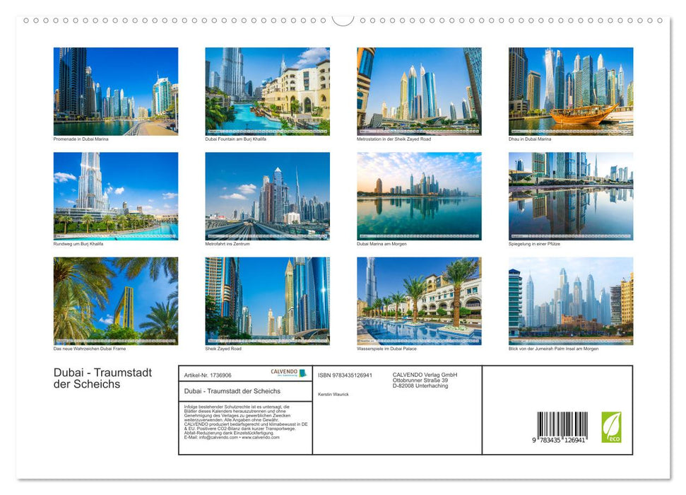 Dubai - Traumstadt der Scheichs (CALVENDO Premium Wandkalender 2025)