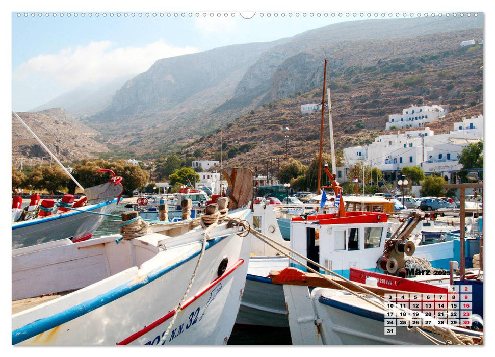 Liebenswertes Griechenland Amorgos und Mykonos (CALVENDO Premium Wandkalender 2025)