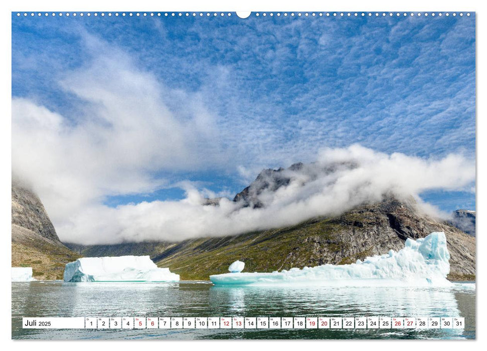 Eisberge - Grönlands magische Eisgestalten (CALVENDO Premium Wandkalender 2025)