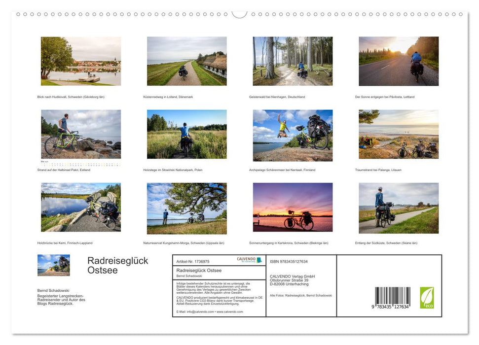 Radreiseglück Ostsee (CALVENDO Premium Wandkalender 2025)