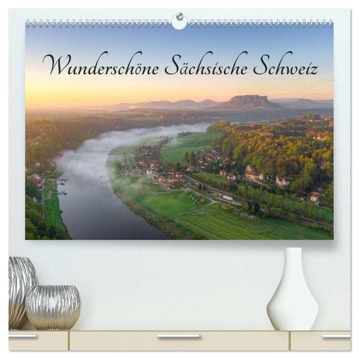 Wunderschöne Sächsische Schweiz (CALVENDO Premium Wandkalender 2025)