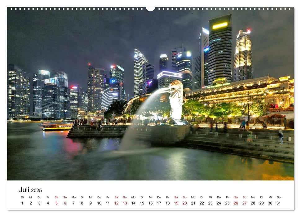 Singapur - Perle Südostasiens (CALVENDO Premium Wandkalender 2025)