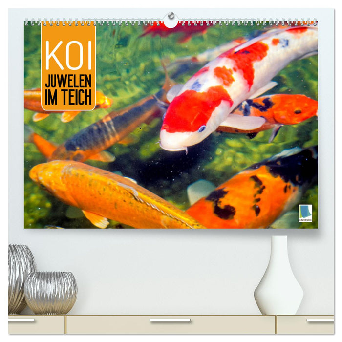 Koi: Juwelen im Teich (CALVENDO Premium Wandkalender 2025)