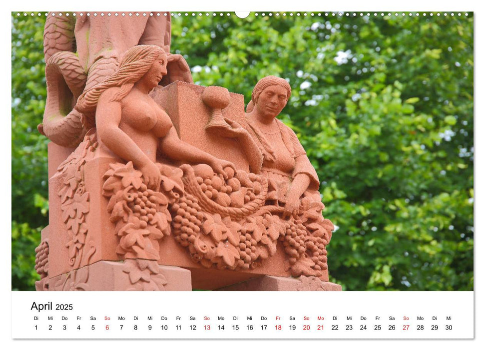 Wiesbaden Kunst in der Öffentlichkeit (CALVENDO Wandkalender 2025)