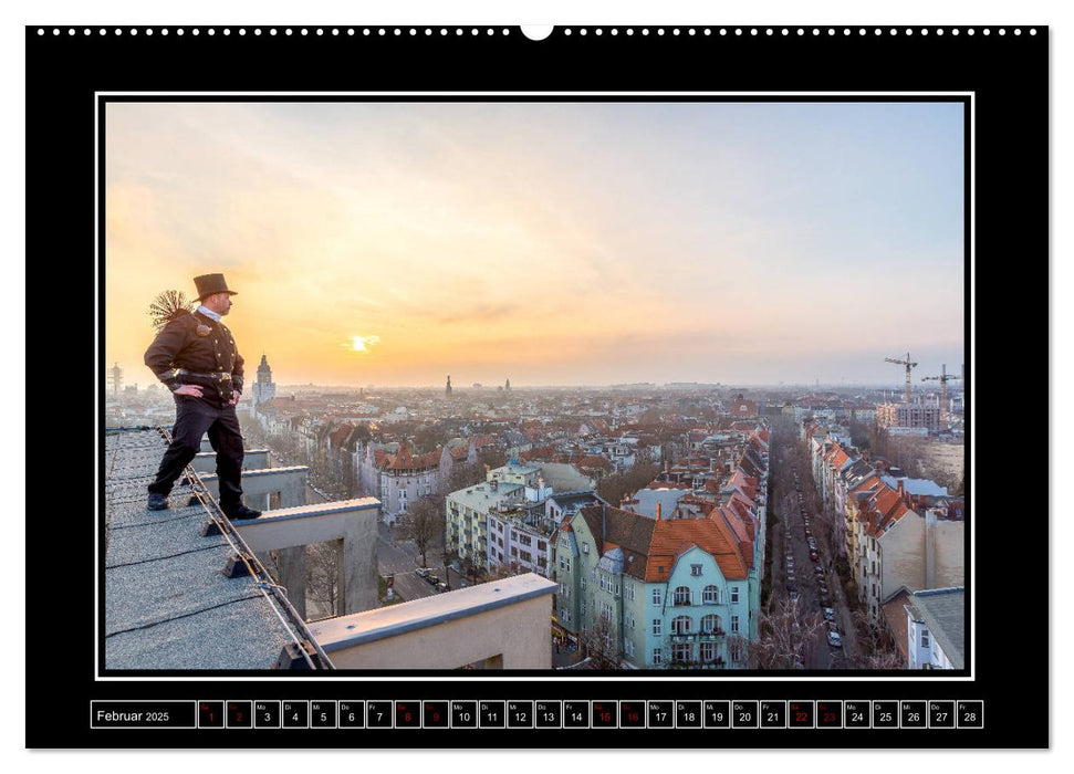 Schornsteinfeger über Berlin - Glücksblicke (CALVENDO Wandkalender 2025)