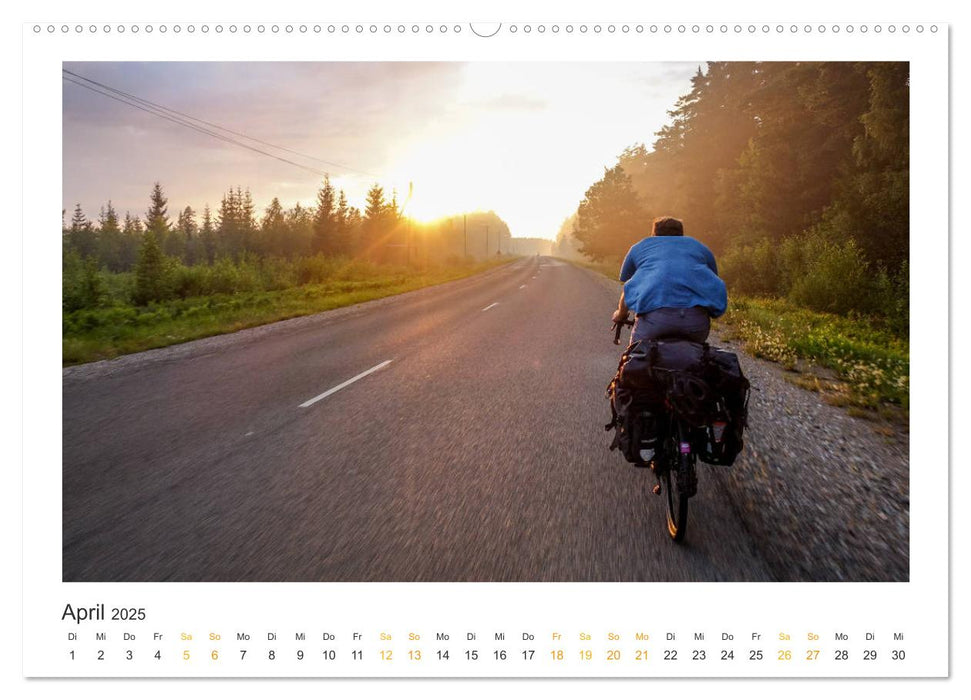 Radreiseglück Ostsee (CALVENDO Wandkalender 2025)