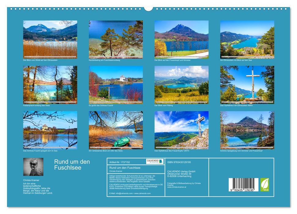 Rund um den Fuschlsee (CALVENDO Premium Wandkalender 2025)