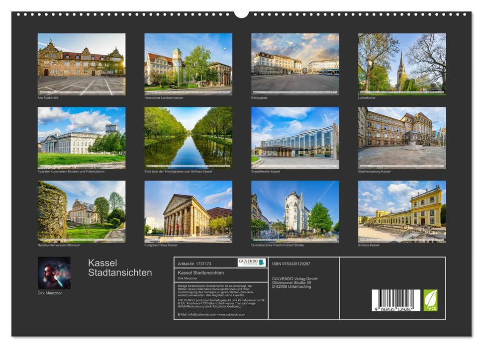 Kassel Stadtansichten (CALVENDO Premium Wandkalender 2025)