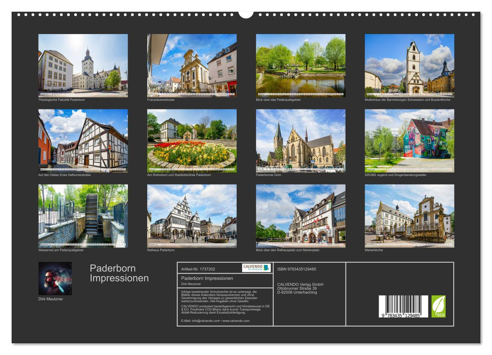 Paderborn Impressionen (CALVENDO Premium Wandkalender 2025)