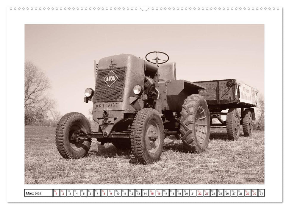 Von Lanz Bulldog bis Hanomag Traktor - Klassiker 1926 - 1975 (CALVENDO Premium Wandkalender 2025)