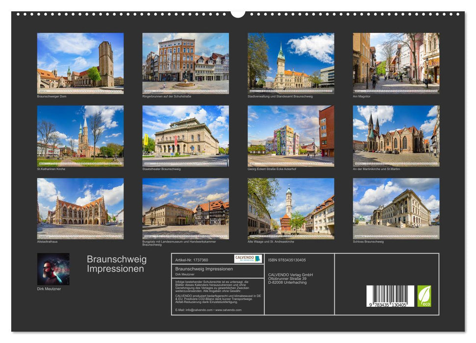 Braunschweig Impressionen (CALVENDO Premium Wandkalender 2025)