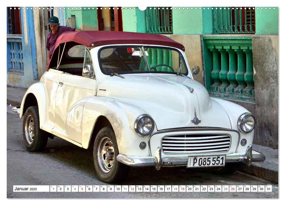 Morris Minor - Britischer Millionseller in Kuba (CALVENDO Premium Wandkalender 2025)