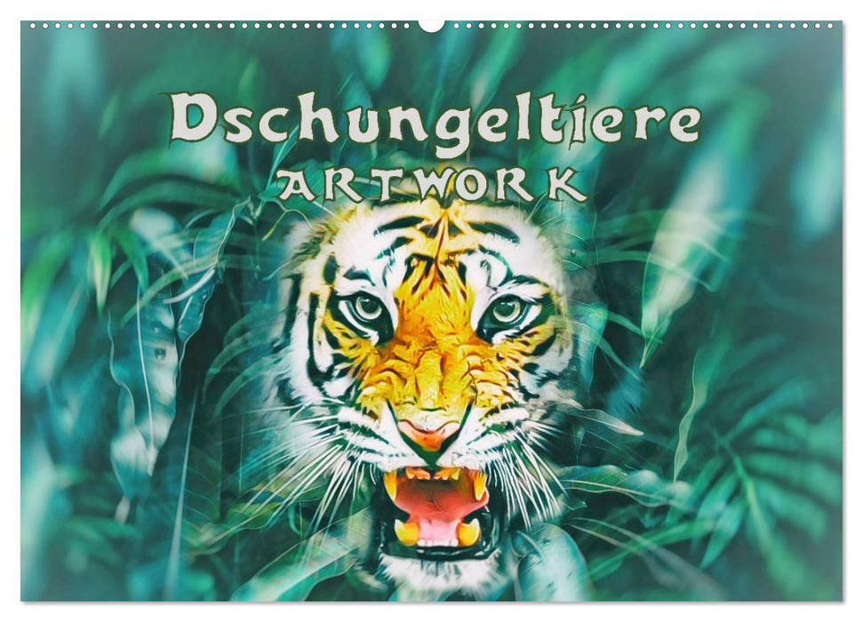 Dschungeltiere - ARTWORK (CALVENDO Wandkalender 2025)