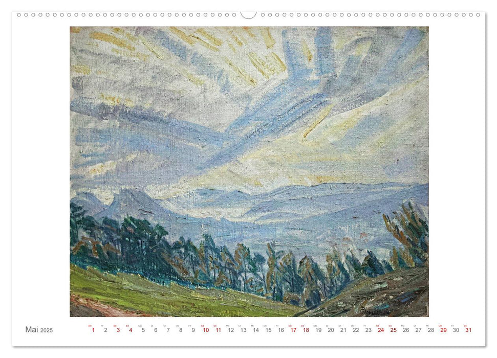 Landschaft im Licht. Daniel Wohlgemuth 1876-1967 (CALVENDO Premium Wandkalender 2025)