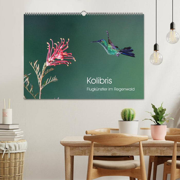 Kolibris - Flugkünstler im Regenwald (CALVENDO Wandkalender 2025)