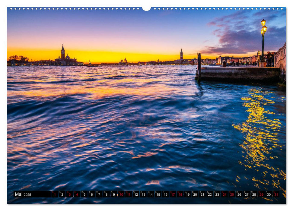 Venedig - Paläste, Brücken und Kanäle (CALVENDO Wandkalender 2025)