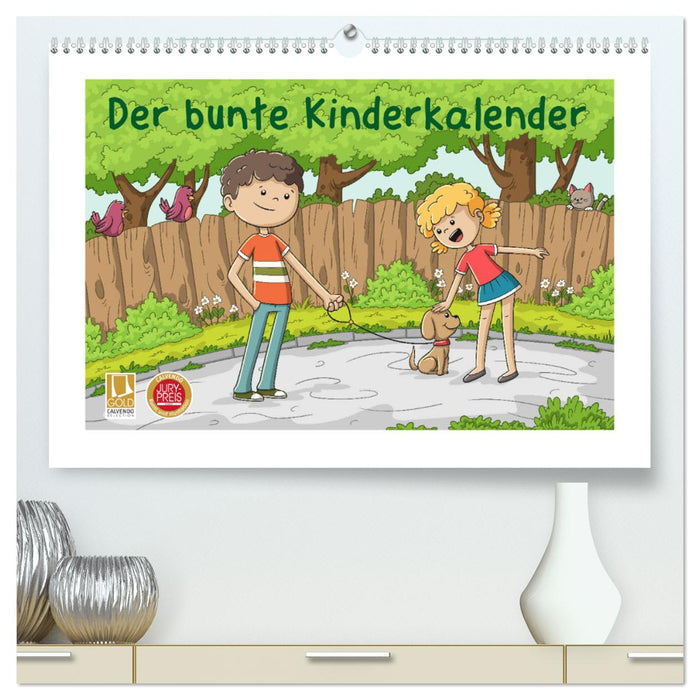 Der bunte Kinderkalender (CALVENDO Premium Wandkalender 2025)