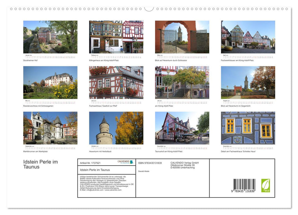 Idstein Perle im Taunus (CALVENDO Premium Wandkalender 2025)