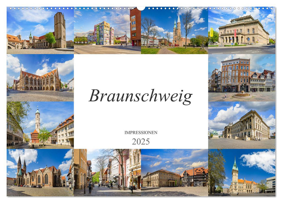 Braunschweig Impressionen (CALVENDO Wandkalender 2025)