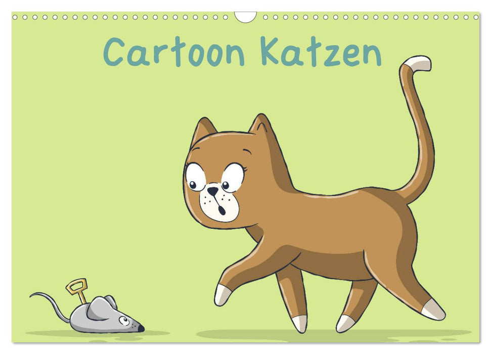 Cartoon Katzen (CALVENDO Wandkalender 2025)